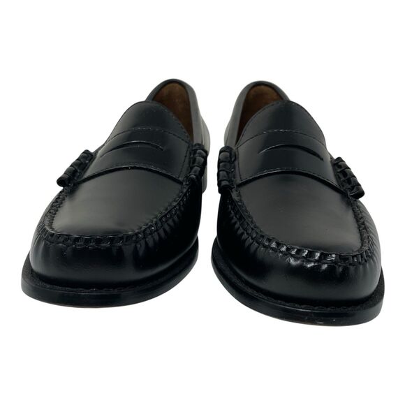 J Crew Penny Loafers Mens 9.5 Black Leather Sole Business Preppy Luxury Shoes main image 15